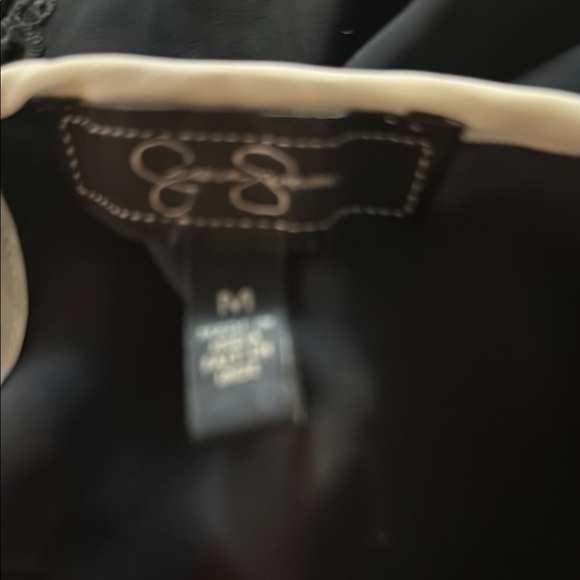 Jessica Simpson Black Blouse with White Trim - Picture 2 of 4